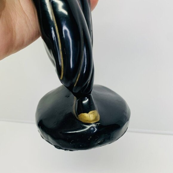 Vintage Black Americana Claytonware Chalkware Figurine Women Dancer MCM 10" - Picture 10 of 14